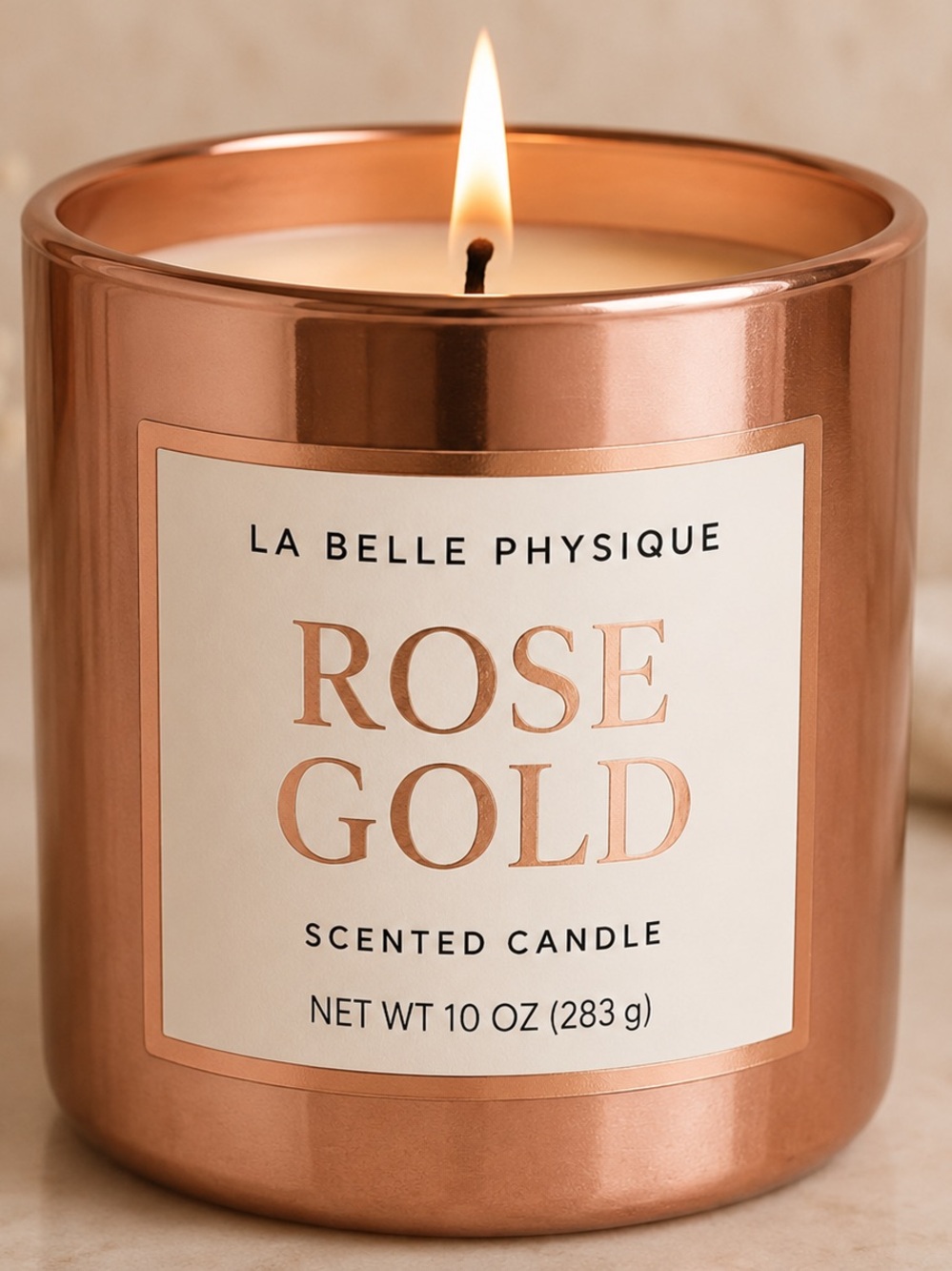 Rose Gold Scented Candle - Rose Gold